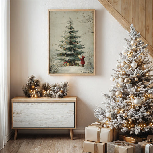 Winter's Wonder Through Innocent Eyes