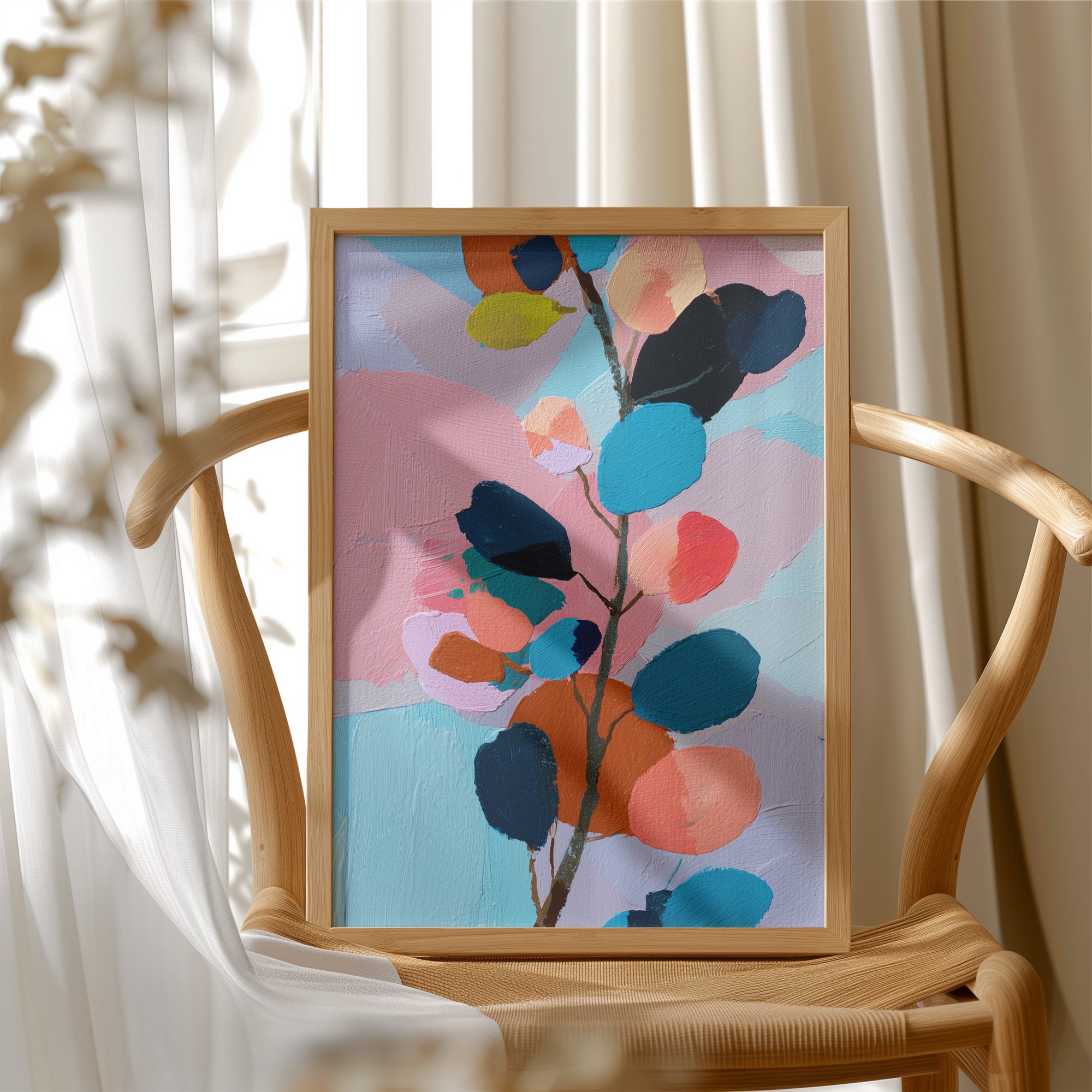 Abstract Botany in Pastel Symphony