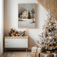 Winter's Embrace: Farmhouse Serenity