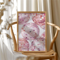 Blush Ballroom: Disco Spheres in Pink