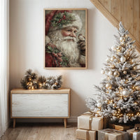 Santa with Nature's Tiny Messenger