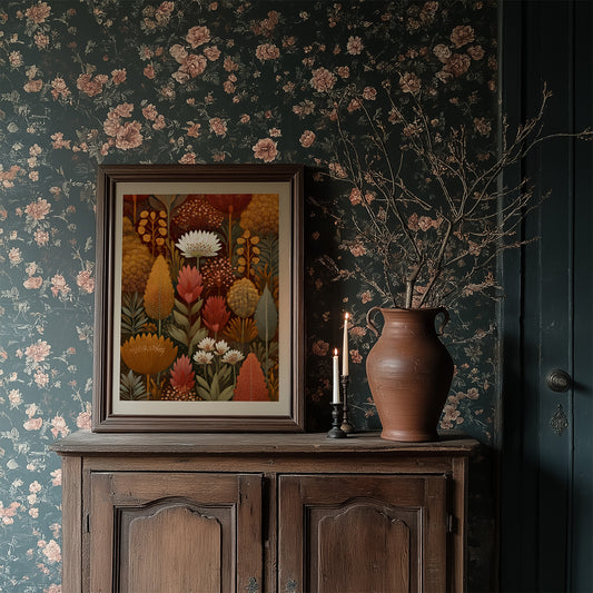 Autumnal Dreamscape: Flora in Warm Embrace