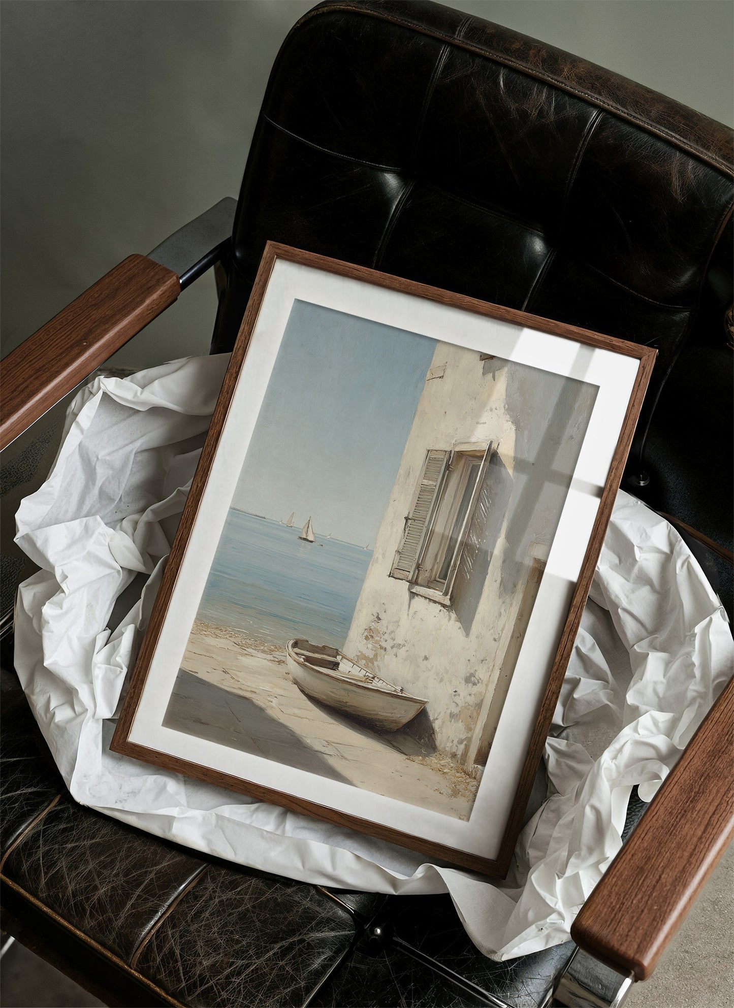 Mediterranean Whispers: Shoreline Solitude