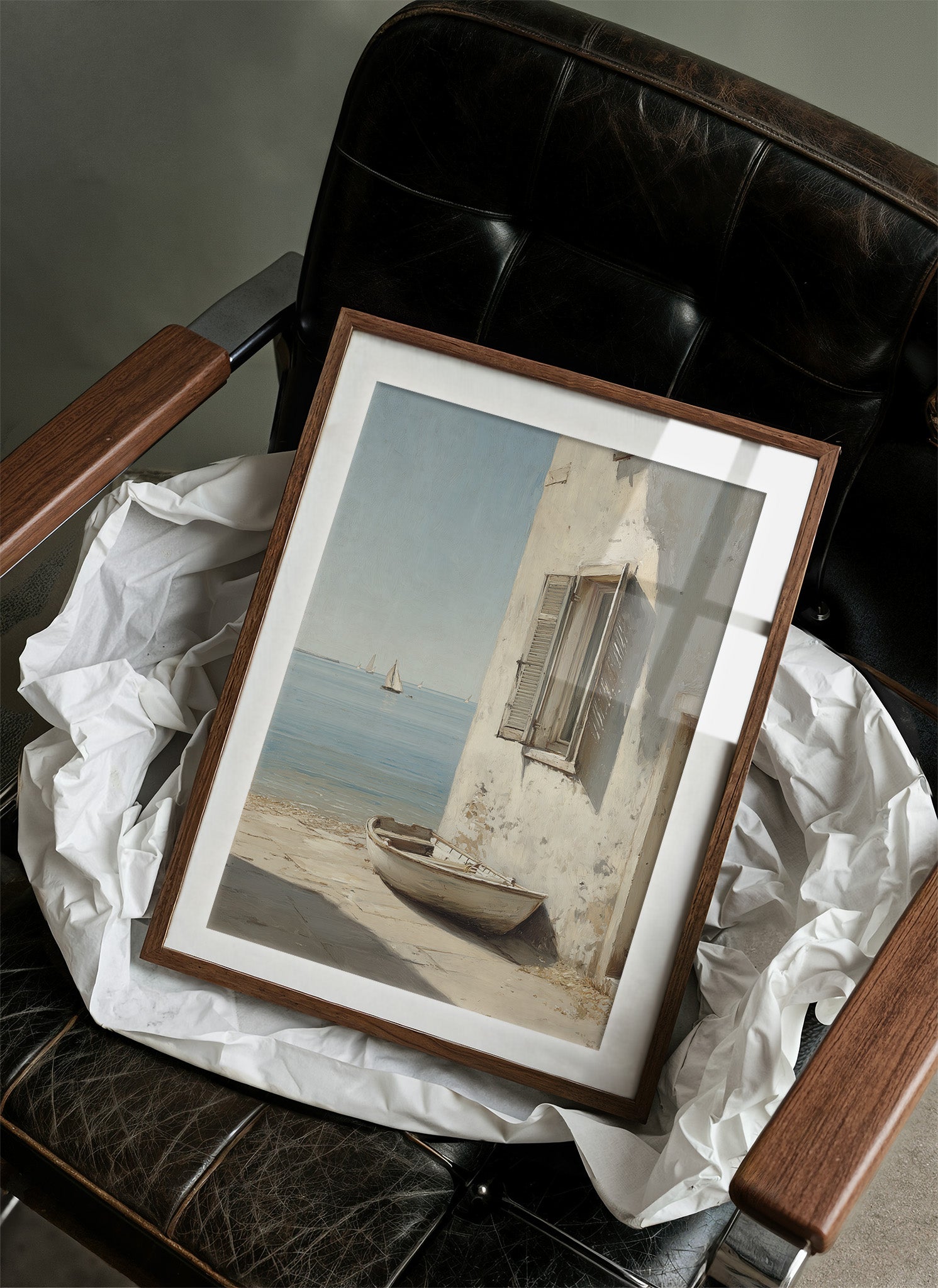 Mediterranean Whispers: Shoreline Solitude