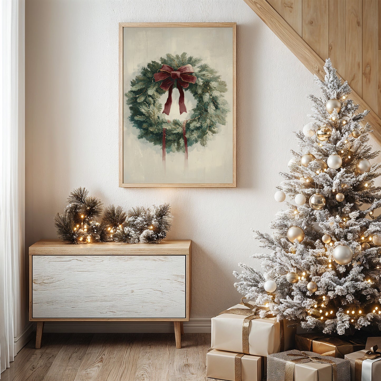 Evergreen Elegance: The Season Held Gently