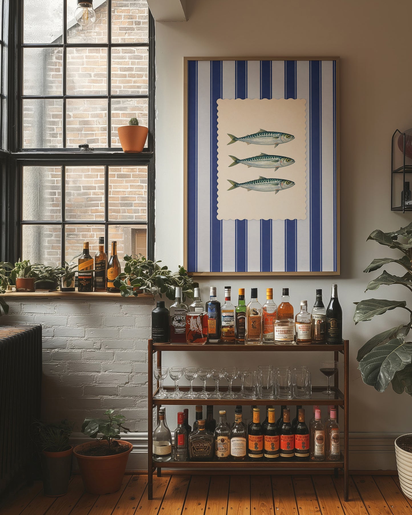 Nautical Trio: Mackerel on Cream