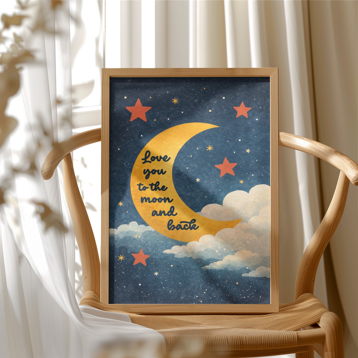 Celestial Promise in Midnight Blue
