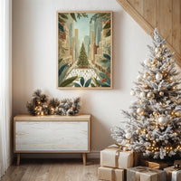 Metropolitan Yuletide: Skaters Beneath the Star