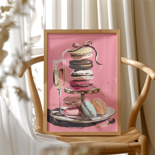 Champagne and Macarons: A Confectionary Tower