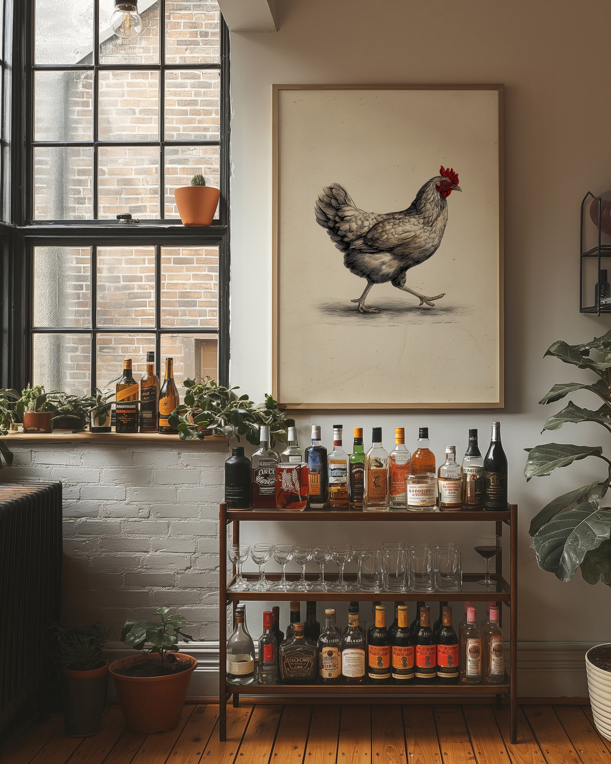 Pastoral Elegance: The Farmyard Patrol