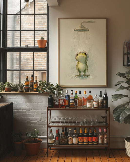 Reluctant Shower Toad's Morning Ritual