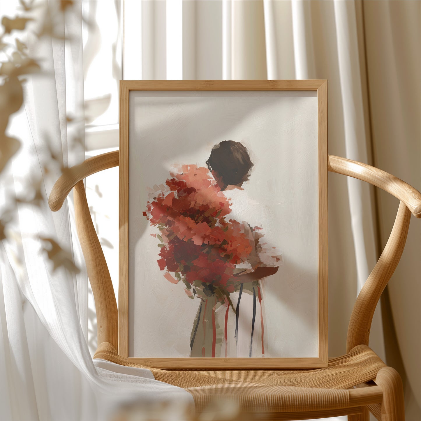 Vermilion Embrace: Bouquet of Memories