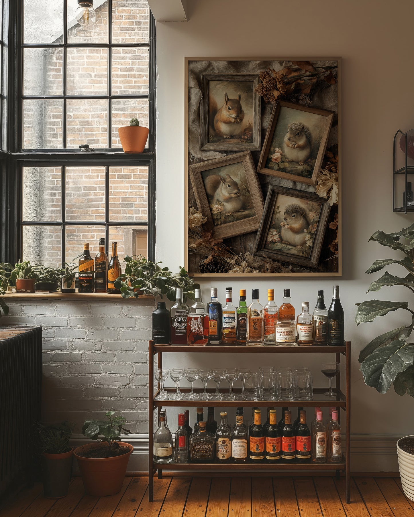 Woodland Portraits in Rustic Frames