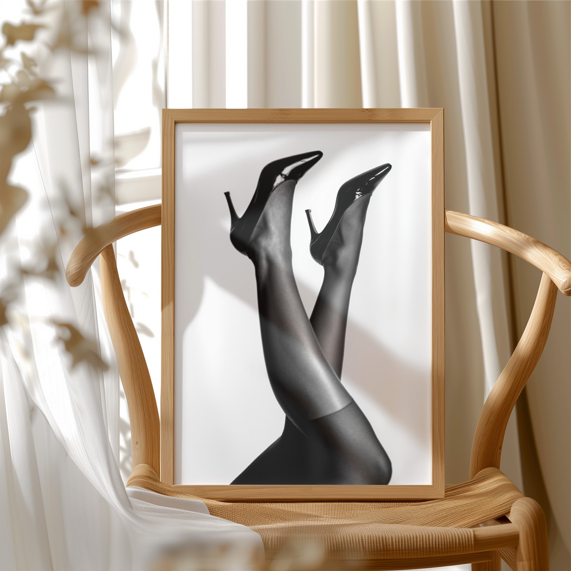 Elegant Silhouette: Stilettos in Motion