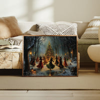 Witches Dancing Around the Forest Tree