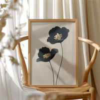 Midnight Blooms with Golden Hearts