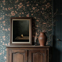 Solitary Pear in Emerald Darkness