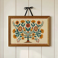 Amber Blooms in Folk Symmetry