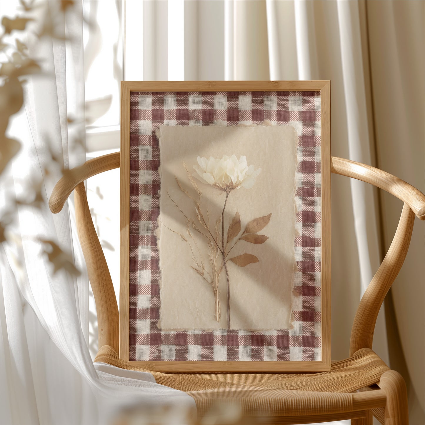 Rustic Botanicals on Gingham