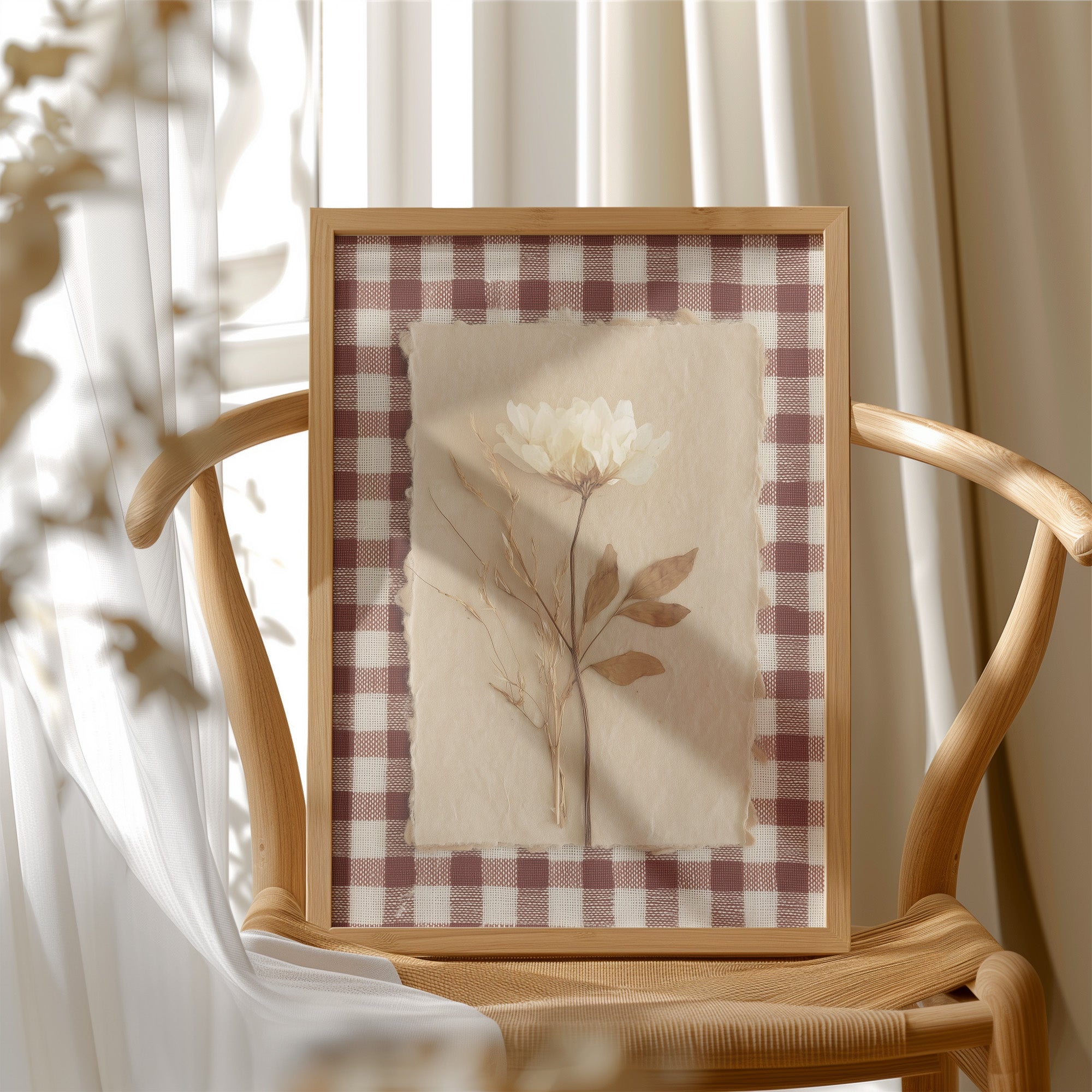 Rustic Botanicals on Gingham