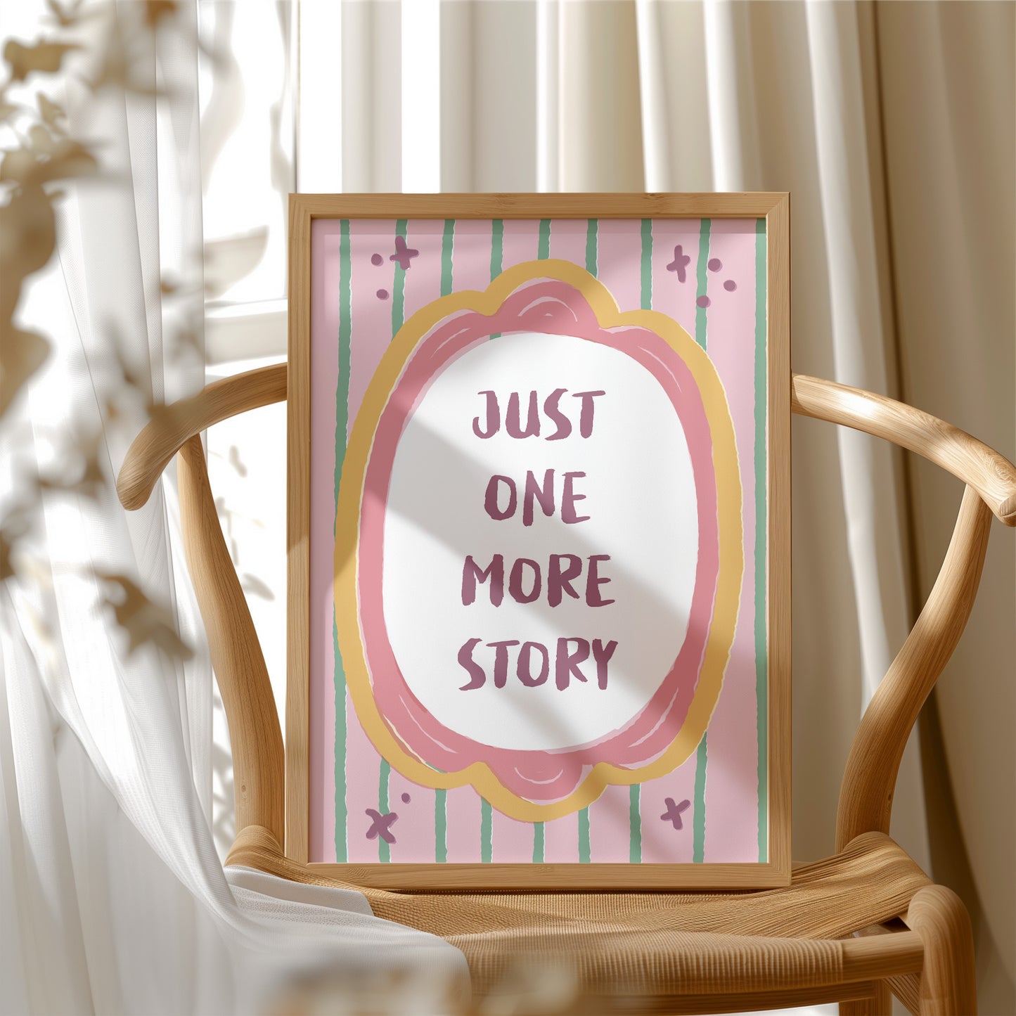 Bedtime Plea in Pastel Frame