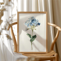 Azure Whispers in Botanical Elegance