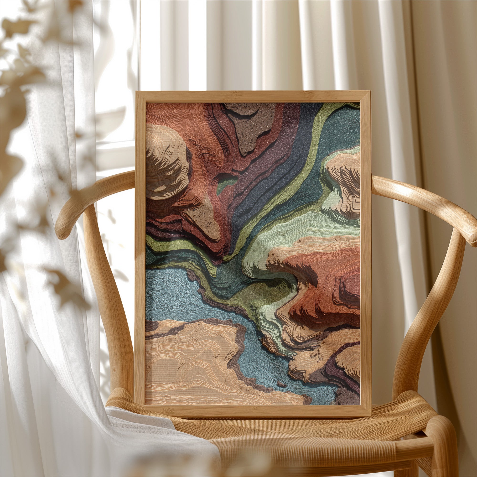 Currents Collide In Autumn Earth