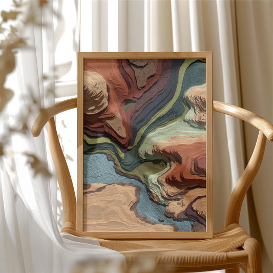 Currents Collide In Autumn Earth