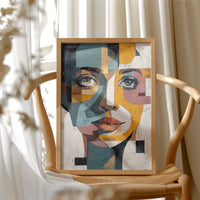 Fractured Gaze Holds Golden Light