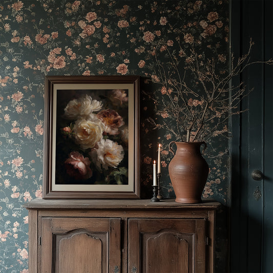 When Silk Petals Hold Candlelight