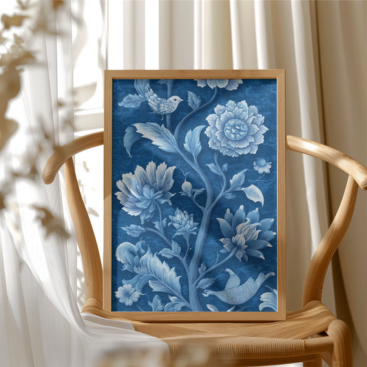 Blue Porcelain Garden Blooms Forever