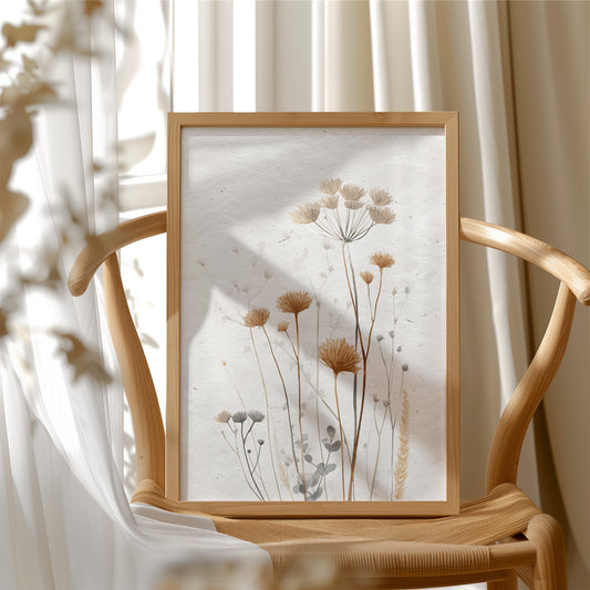 Dried Meadow Blooms Hold November Light