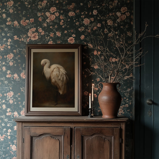 Ivory Feathers In Contemplative Stillness