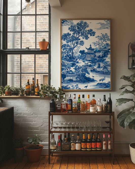 Where Cranes Gather By Blue Pagodas