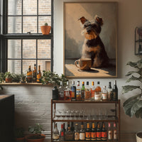 Morning Ritual With Furry Companion