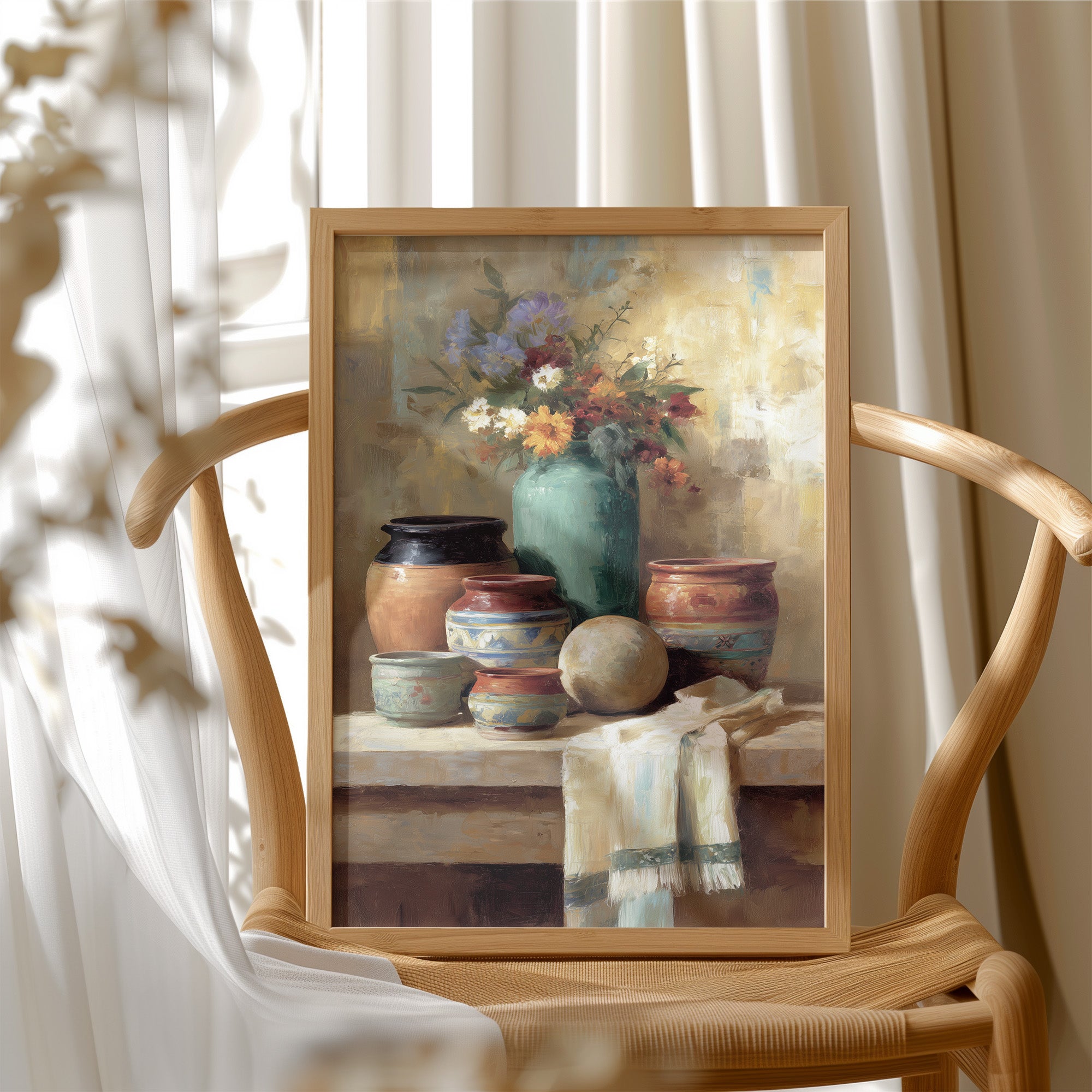 Pottery Gathers Wildflowers At Dawn