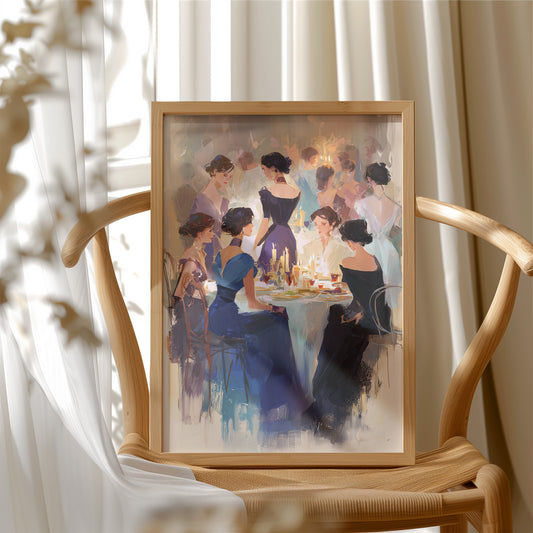 Candlelight Conversations In Evening Gowns