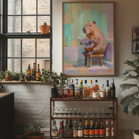 Capybara Reads the Sunday Paper