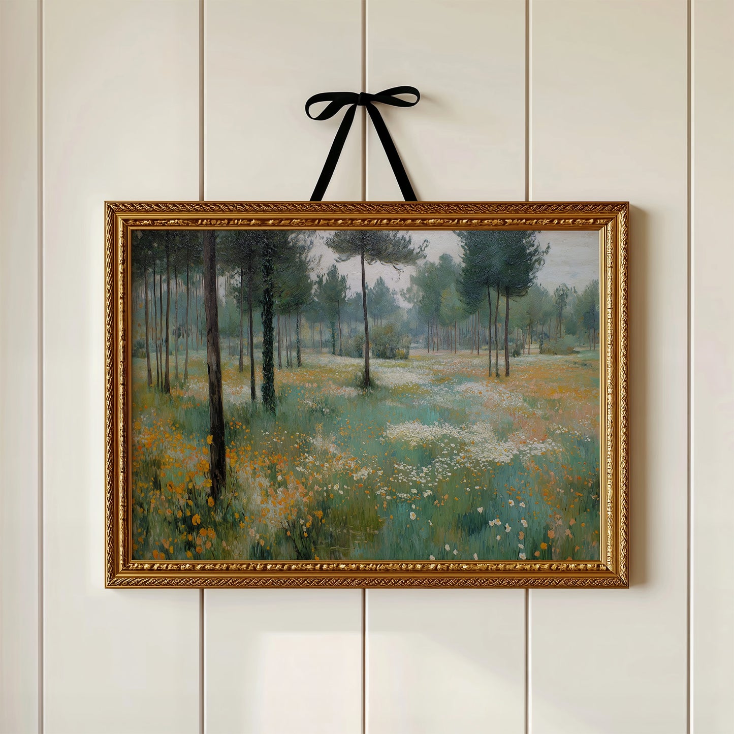 Meadow Light Through Ancient Pines