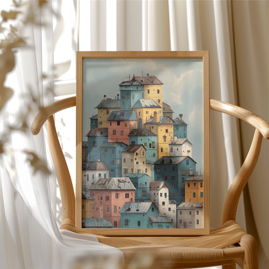 Houses Stack Like Childhood Memories