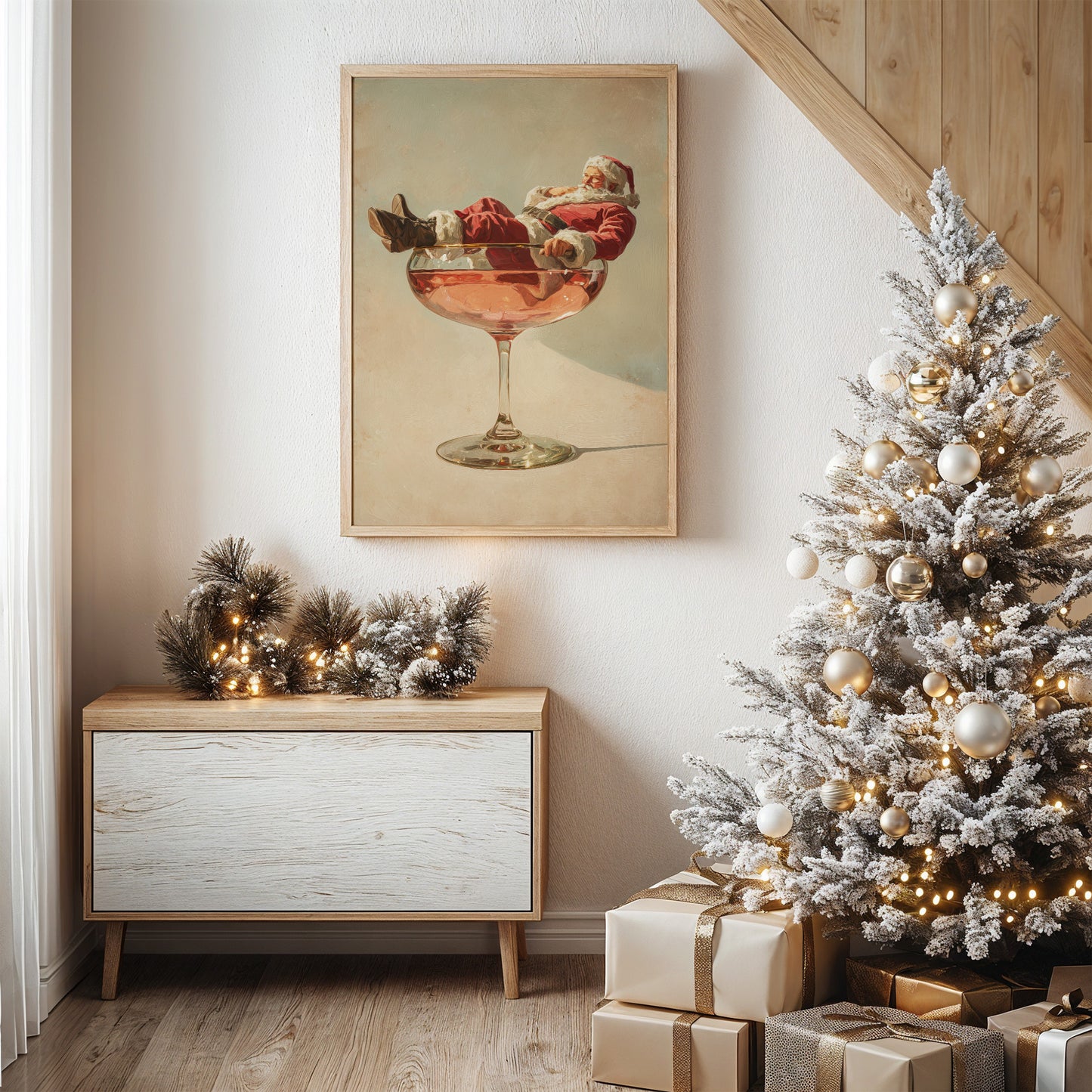 Santa Rests In Crystal Coupe