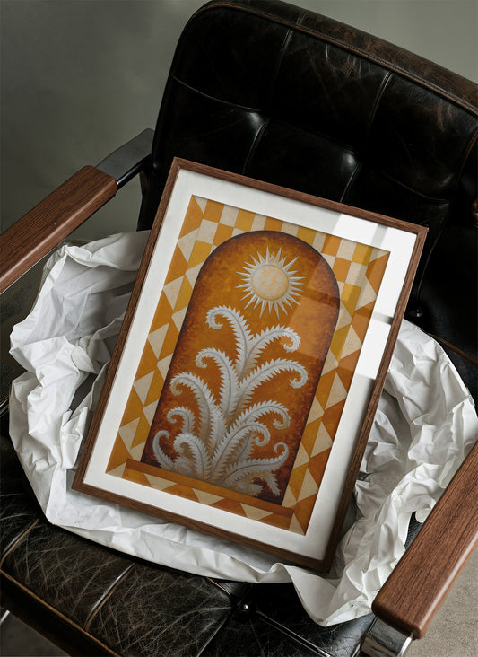 Silver Ferns Dance Under Golden Sun