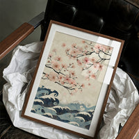 Ocean Waves Meet Cherry Blossoms