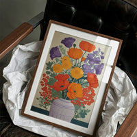 Summer Blooms Dance In Clay Vase