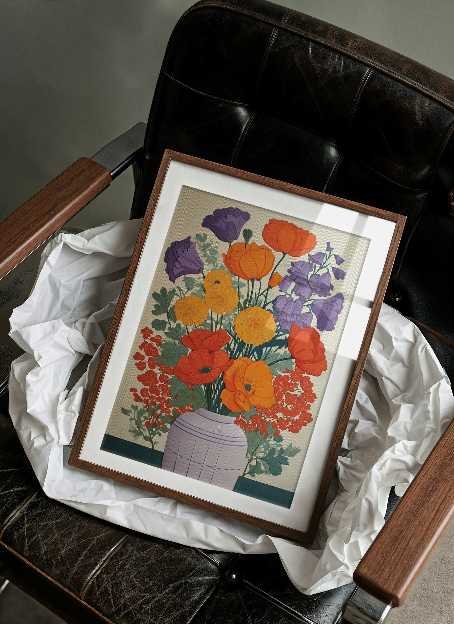 Summer Blooms Dance In Clay Vase