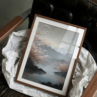 Cherry Blossoms Meet Mountain Lake