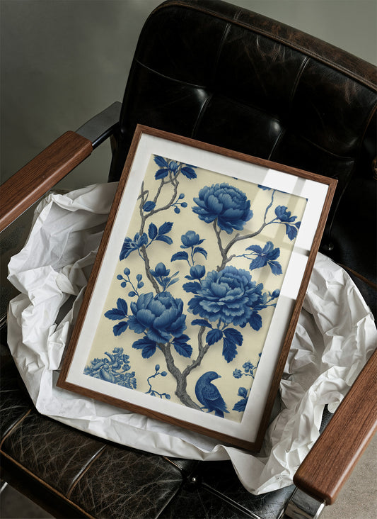 Blue Peonies Tell Ancient Stories