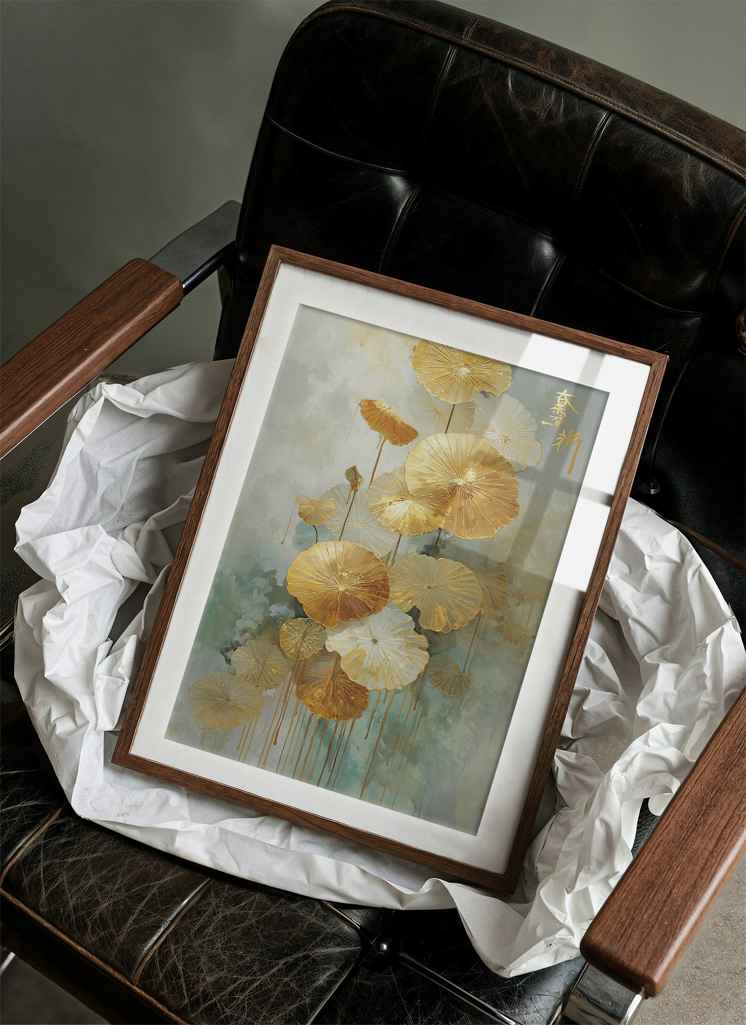 Golden Lotus Dance In Jade Mist