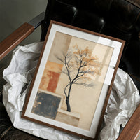 Solitary Tree Finds Golden Peace