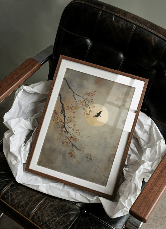 Moonlit Branch Guides Night's Journey